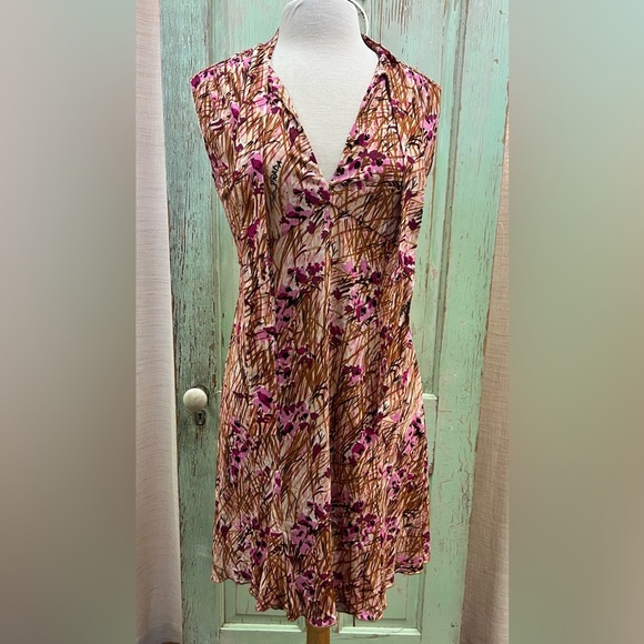 Prada Dresses & Skirts - Prada Floral Pink Silk Midi Sleeveless Dress Worn Once Excellent Condition 42